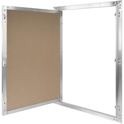 16" x 24" Waterproof Drywall Access Panel, Tileable and Paintable Ceiling and Wall Access Panel for Drywall, Wire Cover for Wall Covering Panels, Push to Open, Flush-Mount Wall Hole Cover - size: 16" X 24"