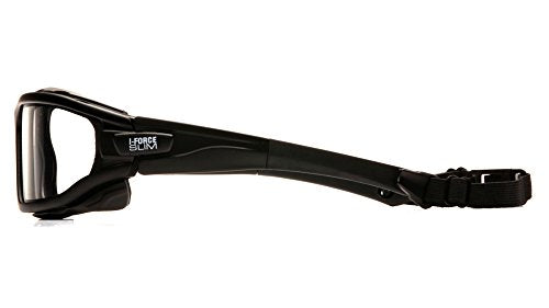 PYRAMEX I-Force Sporty Dual Pane Anti-Fog Goggle, Black Frame/Clear Anti-Fog Lens - color: Black Frame/Clear Anti-fog Lens