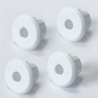 Furniture Wall Hole Bushing Cable Grommet for Starlink Ethernet Cable,Covering 3/4 inch Desk Holes,Universal Cable Management Wire Organizer Pass Through Holes Cover Kits (White - 4 Pack) - color: White - 4 Pack