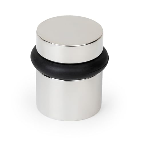 Mega Handles Floor Door Stopper, Quickly Installed Wall Protector, Wall Protectors from Door Knobs, Floor Door Stop with Mounting Hardware Included - Polished Chrome - 1.5 Inch - color: Polished Chrome, size: 1 Pack