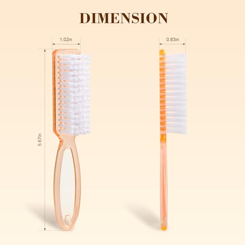 Nail Brush for Cleaning Fingernails, Larbois 4 Pack Deep Cleaning Fingernail Brush for Cleaning Nail Scrubber Brush Heavy Duty Foot Brush Handle Grip Nail Brushes for Toes and Fingernails