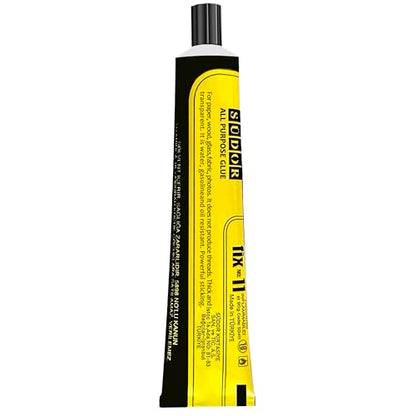 Heavy Duty Liquid Super Glue 90g – Clear Multi-Purpose Adhesive for Plastic, Wood, Metal, Glass, Fabric & Craft Repair – Strong Waterproof Epoxy Resin Pegamento with Brush for DIY, Nails & Sticks