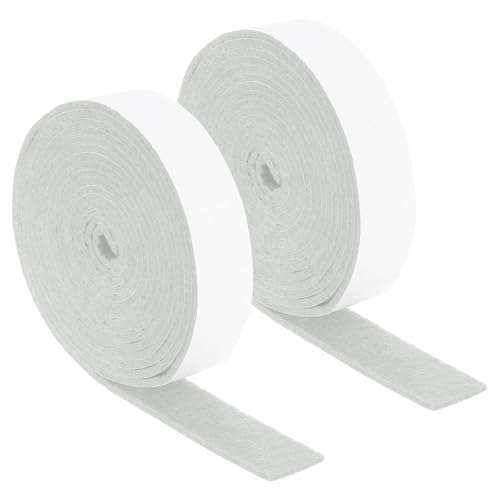 uxcell Felt Strips with Adhesive Backing, 2 Rolls 1" x 120" x 0.12" Anti Scratch Furniture Felt Tapes Self-Stick Pads for Protecting Hardwood Floor, White - color: White, size: 1"x120"x0.12"