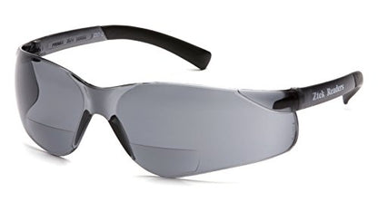 Pyramex S2520R15 Ztek Safety Glasses 1.5 Bifocal Reader Gray Lens Gray Frame ANSI Z87+ - color: Gray 1.5 Diopter Lens/ Gray Frame