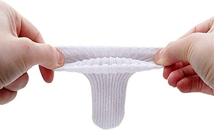 32Pcs Chair Leg Floor Protectors Knitted Furniture Feet Non-Slip Wear-Resistant Noise-Reducing Chair Covers Caps Set (Style 2-White) - color: Style 2-white