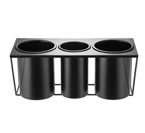 Hair Dryer Holder Hair Styling Product Care Tool Organizer Bath Supplies Accessories Tray Stand Storage Bathroom Steel Hair Dryer Holder(Black) MK470B - color: Black