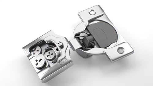 Berta 2-Pack, 5/8 inch Overlay Soft Closing Face Frame Cabinet Hinges, 105 Degree 6-Ways 3-Cam Adjustment Concealed Kitchen Cabinet Door Hinges with Screws (5/8 inch, 2 Pieces) - size: 5/8 In. Overlay | 2 Pieces