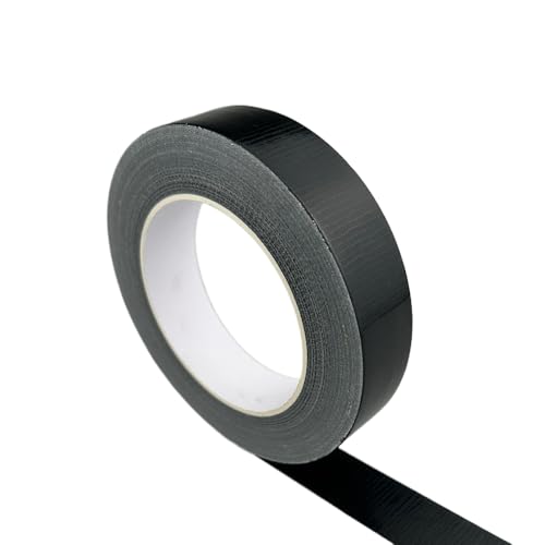 Multi-Purpose Duct Tape 1 Inch x 33 Yards, Heavy Duty, Waterproof, Great for Repairs, Packaging, Arts Crafts and DIY Projects (Black) - color: Black