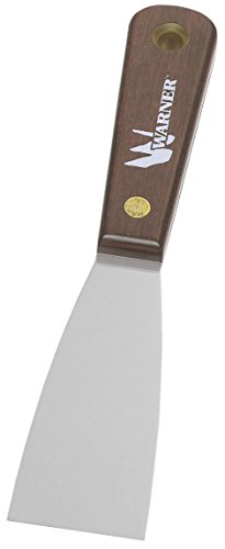 Warner Manufacturing 1-1/2" Full Flex Putty Knife, Carbon Steel Blade, Rosewood Series, 627 - size: 1 Count (Pack of 1), style: Full Flex