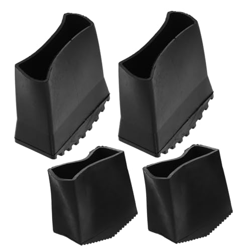 Tofficu 4pcs Non-Slip Rubber Ladder Foot Pads for Home Use Durable Protective Mats to Prevent Slipping Floor Protection for Tiles and Carpets and Stable