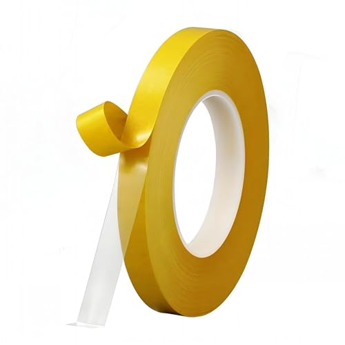 Ultra-Thin Double Sided Tape 1/2 inch by 66FT Two Sides Sticky Tape with Transparent Adhesive, for DIY Arts & Crafts, Scrapbook, Gift Wrap, Card Making, Fixed Clothes, Wall Poster Mounting, LED Strips - size: 0.5 Inch x 66 Feet