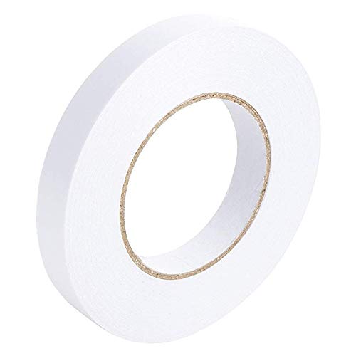 Ultra Thin Double Sided Adhesive Tape (1 Inch 55 Yards) Lasting, Acid Free & Heat Resistant, Double Sided Tape for Gifts, Photos, Scrapbooking, Documents, Wallpaper, Crafts, Card and Boxes - size: 1 inch