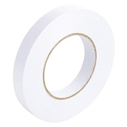 Ultra Thin Double Sided Adhesive Tape (1 Inch 55 Yards) Lasting, Acid Free & Heat Resistant, Double Sided Tape for Gifts, Photos, Scrapbooking, Documents, Wallpaper, Crafts, Card and Boxes - size: 1 inch