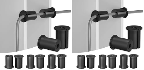 ELFCULB Starlink Cable Routing Kit,Starlink Wall Grommet for 1" Wall Hole,Starlink Cable Feed Through Bushings,Wall Bushing for Starlink Ethernet Cable,Starlink Accessories(8 Pcs) (Pack of 2) - size: 8 PCS (Pack of 2)
