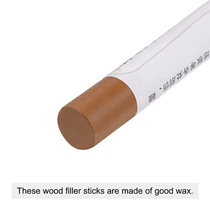 uxcell Wood Wax Filler Stick, Furniture Crayons Wooden Repair Wax Filler Stick Touch Up Wax Paint Pens for Scratches Holes Floor Laminate Tables Desks, Slight Reddish - color: Slight Reddish