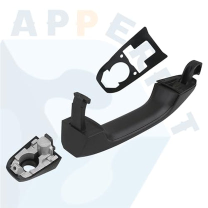 APPERFiT Door Handle w/Gasket Set - Front Exterior LH (Textured Black) Compatible with 2014-2020 Chevy Chevrolet Silverado Suburban Tahoe, GMC Sierra Yukon 22923605 22929464 - color: Textured Black FL