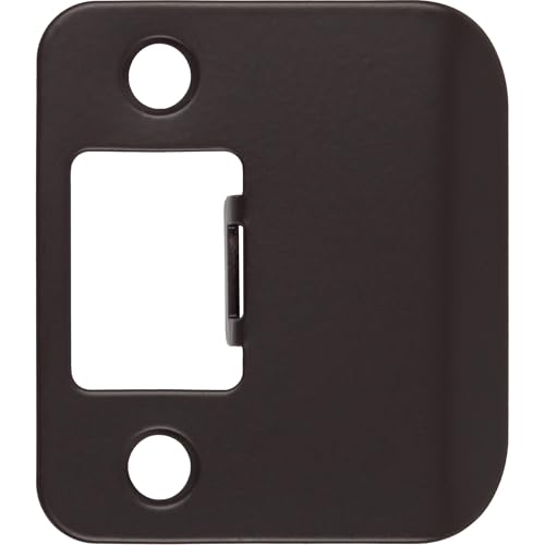 Round Corner Extended Lip Strike Plate, 2-1/4" x 1-1/2", (2" Overall Length), Oil-Rubbed Bronze by Stone Harbor Hardware - color: Oil Rubbed Bronze