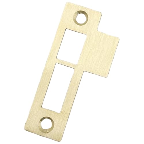 3-1/2" Brushed Brass Mortise Door Strike Plate Replacement Model 312AB Latch Striker Keeper 3.5"
