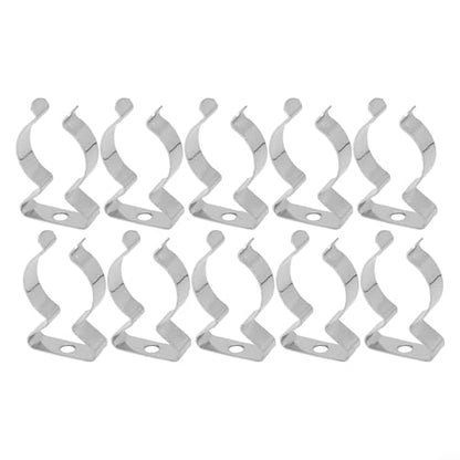10 Pack Heavy Duty Manganese Steel Spring Terry Clips Wall Mount Tool Holders for Garage, Shed, and Workshop Organization, Fits 0.24 to 2 Inch Handles(25mm) - size: 25mm