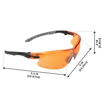 ULTRX Unisex Safety Glasses - color: Amber