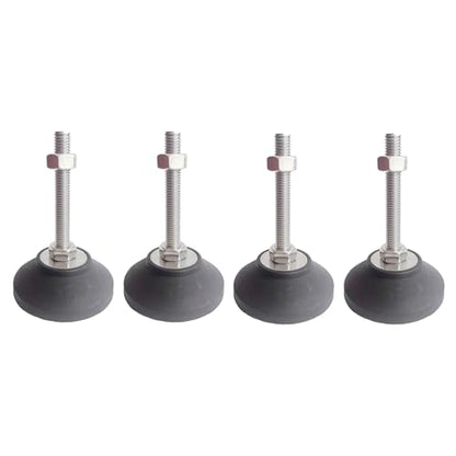 Furniture Leveling Feet, 4 pcs M6 Heavy Duty Height Adjuster Foot Feet Leveler Thread Size for Tables, Chair, Sofa, Workbench, Dresser, Bench, Cabinets(D40*M6*L40) - size: D40*M6*L40