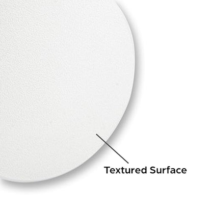 Prime-Line MP9265 Vinyl Circular Wall Protector with Self-Adhesive Backing, 7-In. Diameter, White (5 Pack)