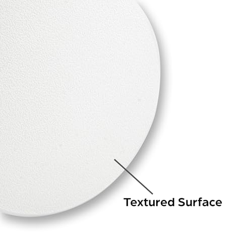 Prime-Line U 9266 Vinyl Circular Wall Protector with Self-Adhesive Backing, 7-In. Diameter, White (10 Pack) - size: 1 Case (Pack of 10)