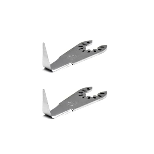 Jitterbug (2 Packs) Cold Knife Blade L-Shaped Windshield Cutting Blades for Car Door Window Seal Cutter Windscreen Removal Tool - Fit All Major Brands of Oscillating Tool
