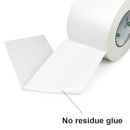BOMEI PACK White Sticky Duct Tape Heavy Duty Strong Industrial Color Duct Tape 3.6inch x 72yds for Packing and Repairing 1 Pack - color: White