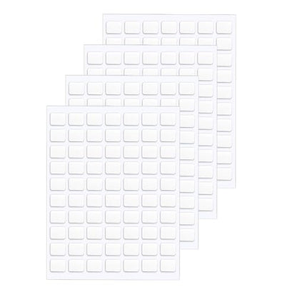 JANYUN 280 Pcs Double Sided Sticky Dots Removable Square Putty Clear Double Sided Tape for Crafts No Trace Sticky Tack Adhesive Tape (8 x 10 mm) - size: 8x10mm Square 280pcs