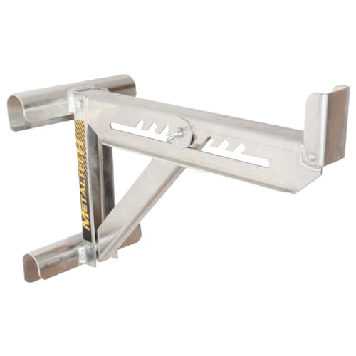 Metaltech 1 Unit 2-Rung Ladder Jack E-LJ20, Aluminum Jack for Scaffolding Extensions and Work Platforms, Scaffold, Masonry, Painting, Roofing Tool for Job Site and Home Improvement - size: 1 Unit 2 Rung