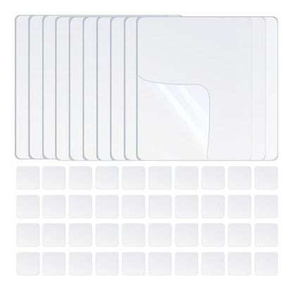 50PCS Heavy Duty Double Sided Adhesive Mounting Square Tape, Waterproof Strong Clear No Residue Removable Tape for Hanging, Wall Mounting, Home Decor & Shower - size: 50Pcs