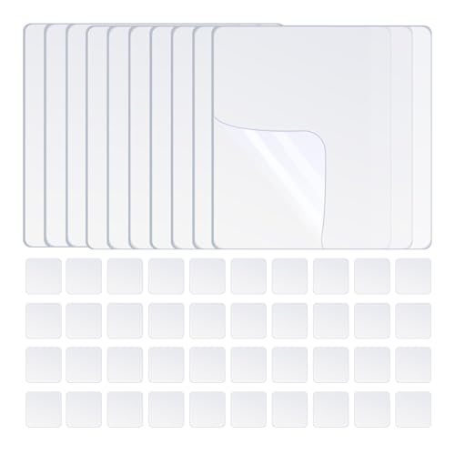50PCS Heavy Duty Double Sided Adhesive Mounting Square Tape, Waterproof Strong Clear No Residue Removable Tape for Hanging, Wall Mounting, Home Decor & Shower - size: 50Pcs