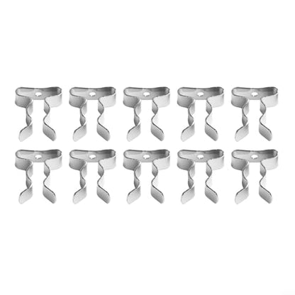 10 Pack Heavy Duty Manganese Steel Spring Terry Clips Wall Mount Tool Holders for Garage, Shed, and Workshop Organization, Fits 0.24 to 2 Inch Handles(8-10mm) - size: 8-10mm