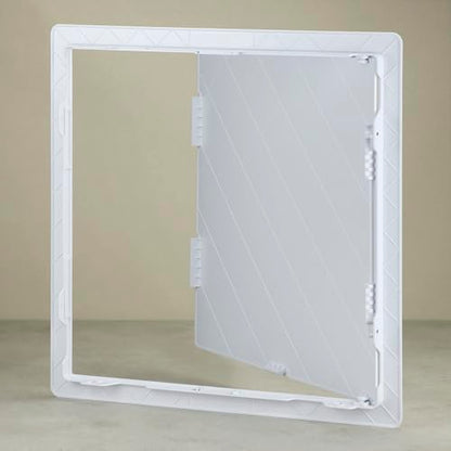 QWORK Access Panel for Drywall, 12 x 12 Inch ABS Plastic Wall Hole Cover Access Doors for Plumbing & Electrical Cables & Wiring