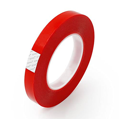Double Sided Tape Clear, 20mm x 15M x 0.5mm Thickness, Transparent Strong Acrylic Adhesive Tape for Mobilephone LCD Strips Screen Case Wood Glass Repair Mounting - size: 20mm