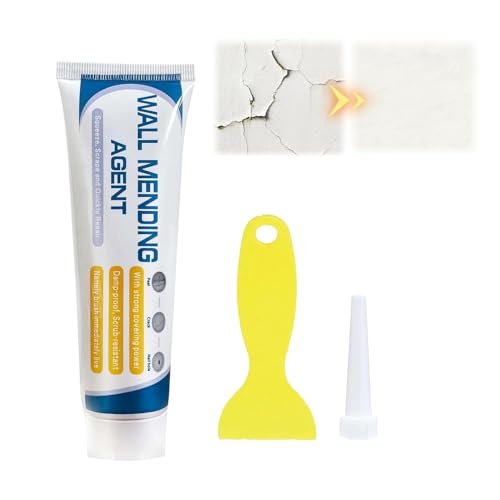 Drywall Patch Repair Kit: Wall Mending Agent for Holes & Cracks - Wall Repair Paste for Nail Holes, Dents & Small Damage