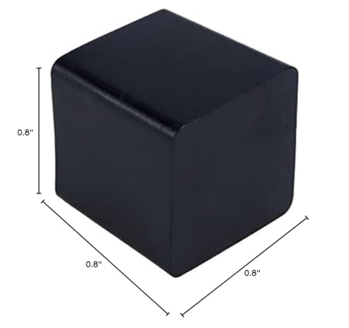 Leg Tips Chair Leg Floor Protectors Non-Slip PVC Rubber Square Furniture Foot Chair Legs Caps Cover 0.8"x0.8" Inner Size for Table Desk Sofa, Black-8 Packs - size: 20x20mm/0.8" x0.8",8 PCS