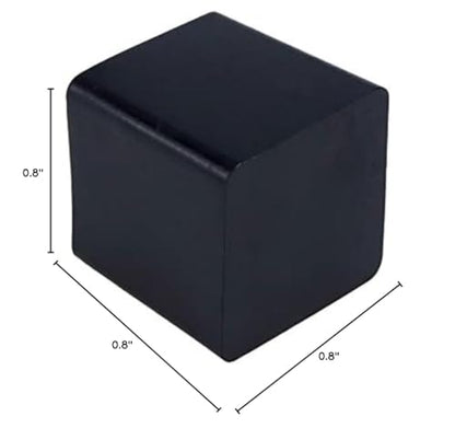 Leg Tips Chair Leg Floor Protectors Non-Slip PVC Rubber Square Furniture Foot Chair Legs Caps Cover 0.8"x0.8" Inner Size for Table Desk Sofa, Black-8 Packs - size: 20x20mm/0.8" x0.8",8 PCS