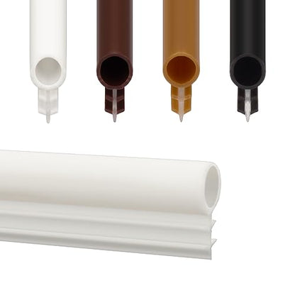 Window Weatherstrip Seal 1/4" Bulb Bubble Kerf Mount Bulb Gasket Window Weather Stripping Kerf - 4 Colors and 5 Length Options (10', White) - color: White, size: 10 Feet