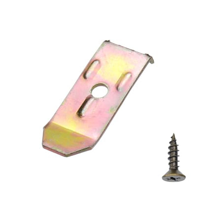 Table Leaf Hardware 50Pcs, Horizontal Single Buckle Leveling Straps with Screws for Furniture, Chairs, Cabinets and Dining Table Expansion, Iron with Zinc Plating
