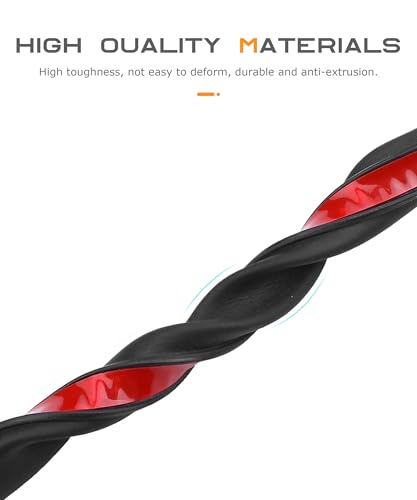 SCUARI 13Ft Automotive Weather Stripping,Car Accessories Door Rubber Seal Strip,Car Front Windshield Strip,Super Flexible Z-Shaped Rubber Cars Door Seal Strip,Suitable for Cars, RVs,Vans
