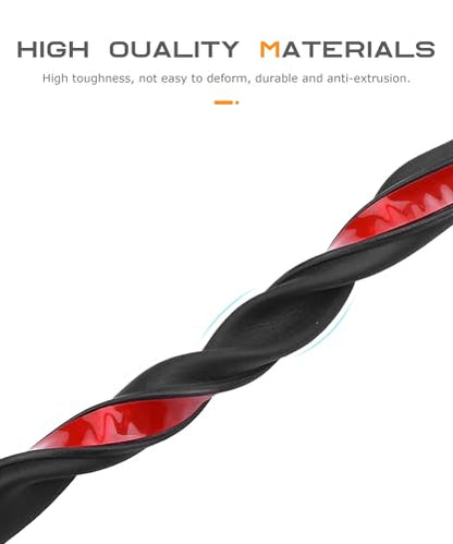 SCUARI 13Ft Automotive Weather Stripping,Car Accessories Door Rubber Seal Strip,Car Front Windshield Strip,Super Flexible Z-Shaped Rubber Cars Door Seal Strip,Suitable for Cars, RVs,Vans