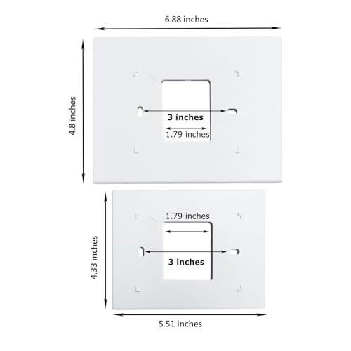 THP2400A1027W Thermostat Wall Plate Back Plate White Cover Assembly (1)