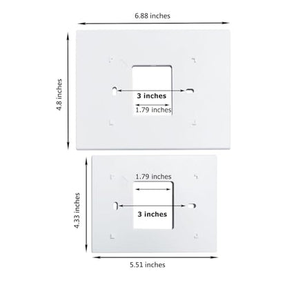 THP2400A1027W Thermostat Wall Plate Back Plate White Cover Assembly (1)