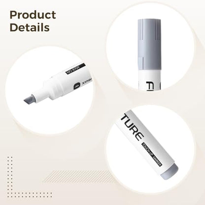 Includes Wood Filler Pens, Furniture Markers Touch Up Set, Black White Gray, Precision Angled Tip, Perfect For Furniture Enhancement And Wood Repairs