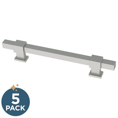 Franklin Brass 5 Pack Matte Brushed Nickel Cabinet Handles Adjustable Drawer Pulls for Kitchen Cabinet Knobs Dressers and Cupboards 1-3/8 to 6-5/16 inch (35–160mm) Hole Center | Adjusta-Pull™ - color: Matte Satin Nickel, size: 1-3/8" to 6-5/16"