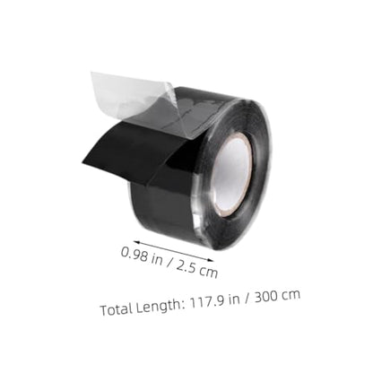Cabilock Waterproof Tape Sealing Plumber Tape Caulk Duct Mastic Strips Repair Leak Sealer Removable Sealant Fix Leaks Flexible Tanking Adhesive for Sticky Black