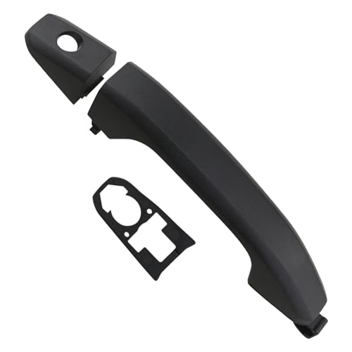 APPERFiT Door Handle w/Gasket Set - Front Exterior LH (Textured Black) Compatible with 2014-2020 Chevy Chevrolet Silverado Suburban Tahoe, GMC Sierra Yukon 22923605 22929464 - color: Textured Black FL