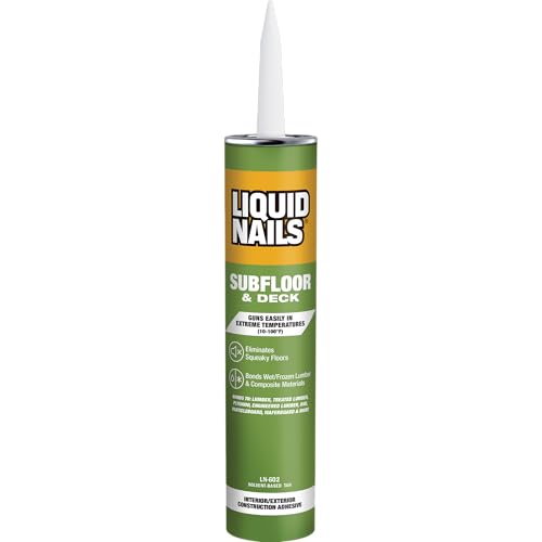 Liquid Nails Subfloor and Deck 10 oz Tan Solvent-Based Construction Adhesive - size: 10 Ounce
